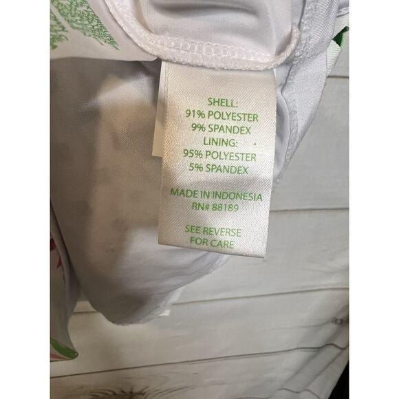 EUC Lilly Pulitzer Racer back Perforated Pineapple Stretchy Shift size Small - Picture 4 of 6
